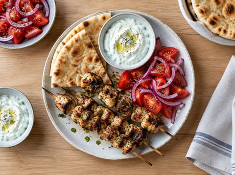 Charred Chicken Souvlaki